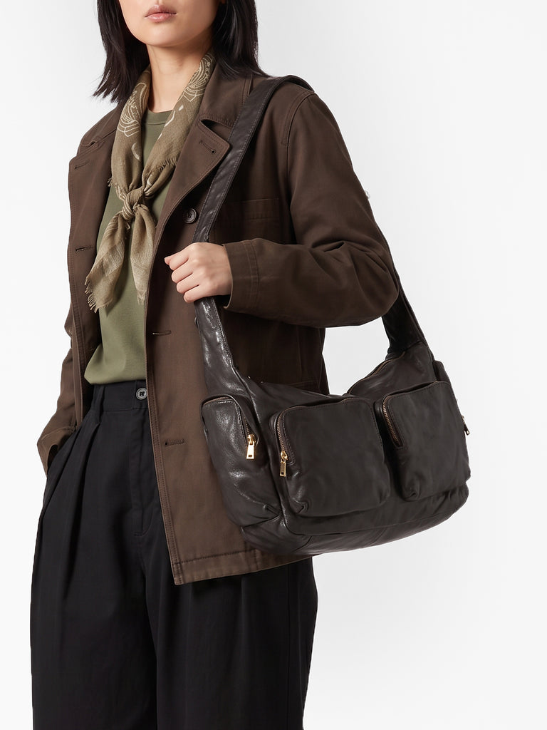 PAGE 002 - Brown Leather Shoulder bags