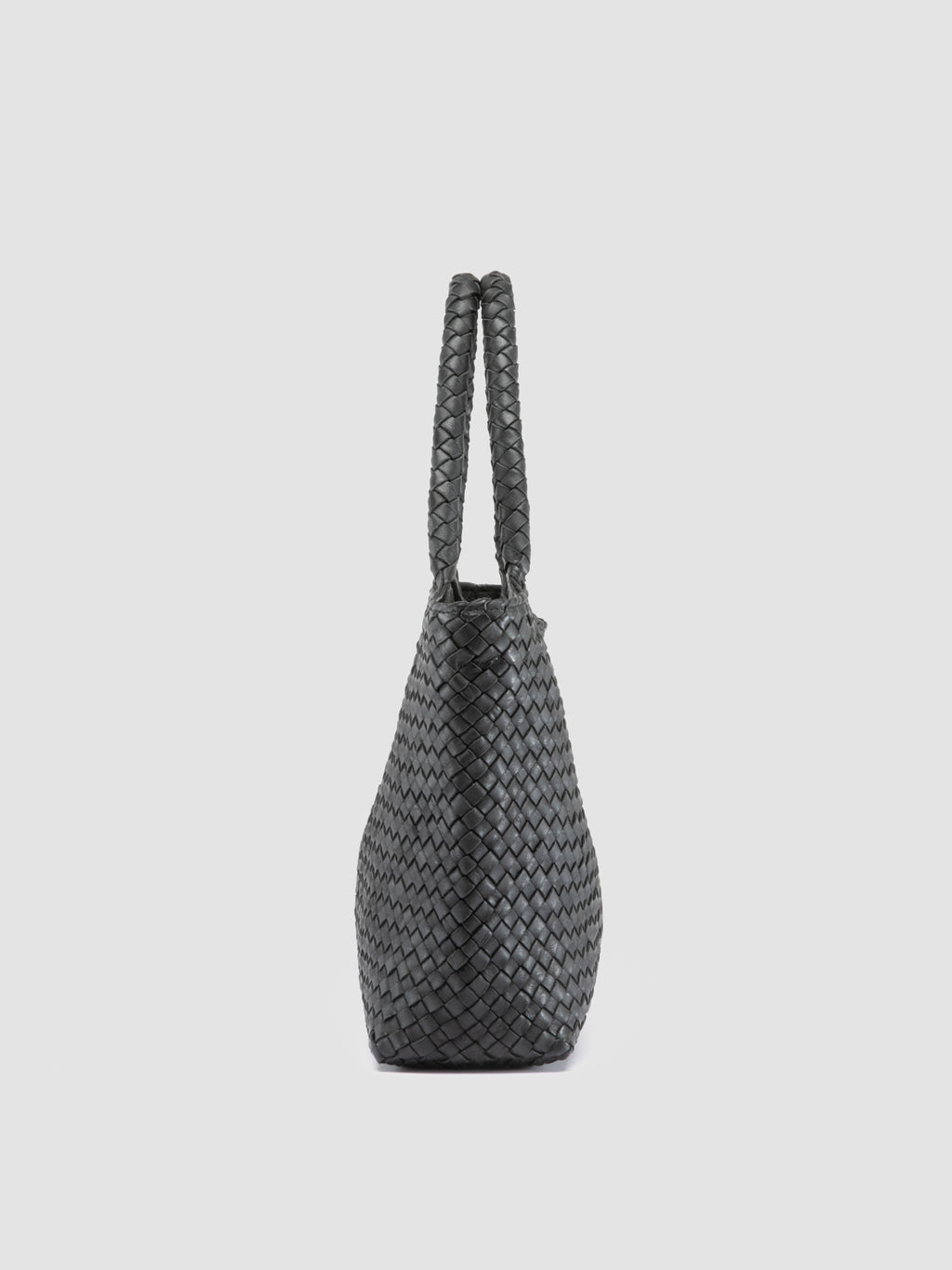 RAQUEL 001 - Black Leather Shoulder Bag