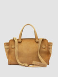SADDLE 026 - Beigefarbene Henkeltasche aus Wildleder