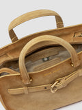 SADDLE 026 - Beigefarbene Henkeltasche aus Wildleder
