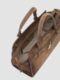 SADDLE 026 - Brown Suede Handle Bag - image OCBSADD26LIGC3F395TU0 - 7
