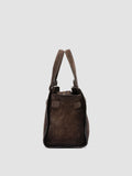 SADDLE 026 - Brown Suede Handle Bag - image OCBSADD26LIGC3G110TU0 - 4