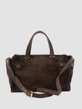 SADDLE 026 - Brown Suede Handle Bag - image OCBSADD26LIGC3G110TU0 - 5