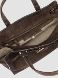 SADDLE 026 - Brown Suede Handle Bag - image OCBSADD26LIGC3G110TU0 - 7
