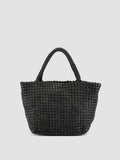 VICKY 001 - Black Leather Handle Bag