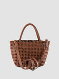 VICKY 001 - Brown Leather Handle Bag