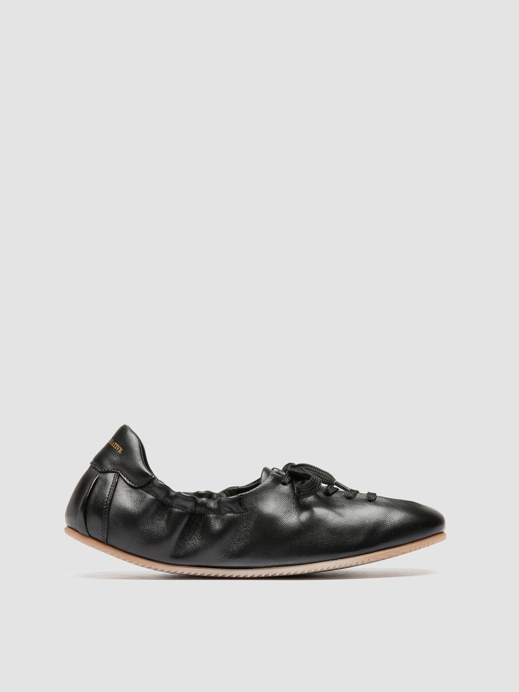 BALLET 101 - Black Leather Sneakers