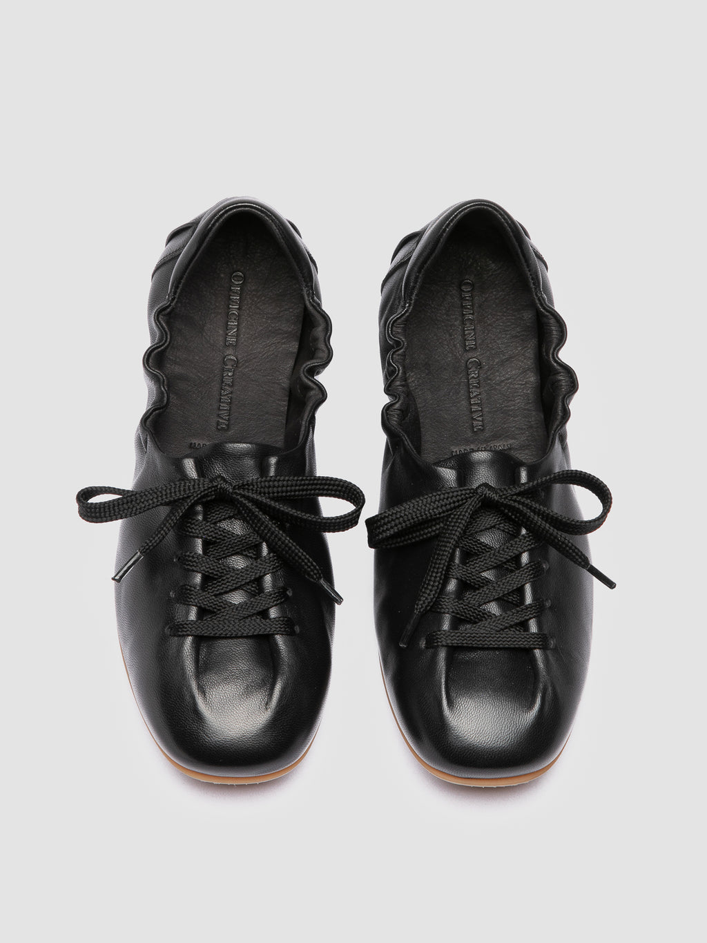 BALLET 101 - Black Leather Sneakers