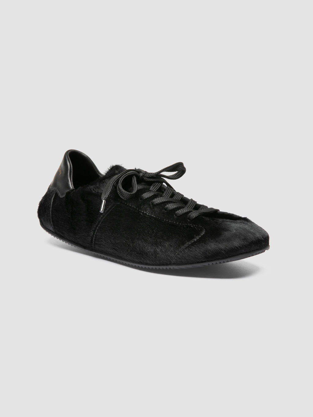 BALLET 102 - Black Leather Low Top Sneakers - image OCDBALL102KEBI41000360 - 3