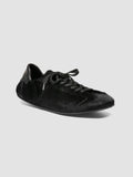 BALLET 102 - Black Leather Low Top Sneakers - image OCDBALL102KEBI41000360 - 3
