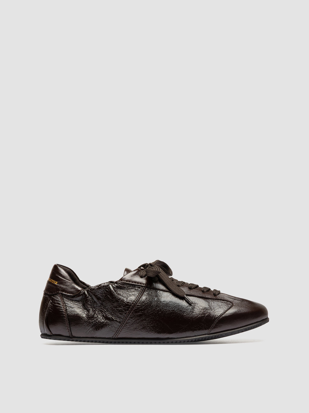 BALLET 102 - Brown Leather Low Top Sneakers