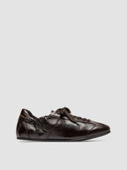 BALLET 102 - Brown Leather Low Top Sneakers