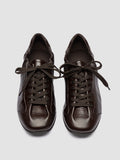 BALLET 102 - Brown Leather Low Top Sneakers