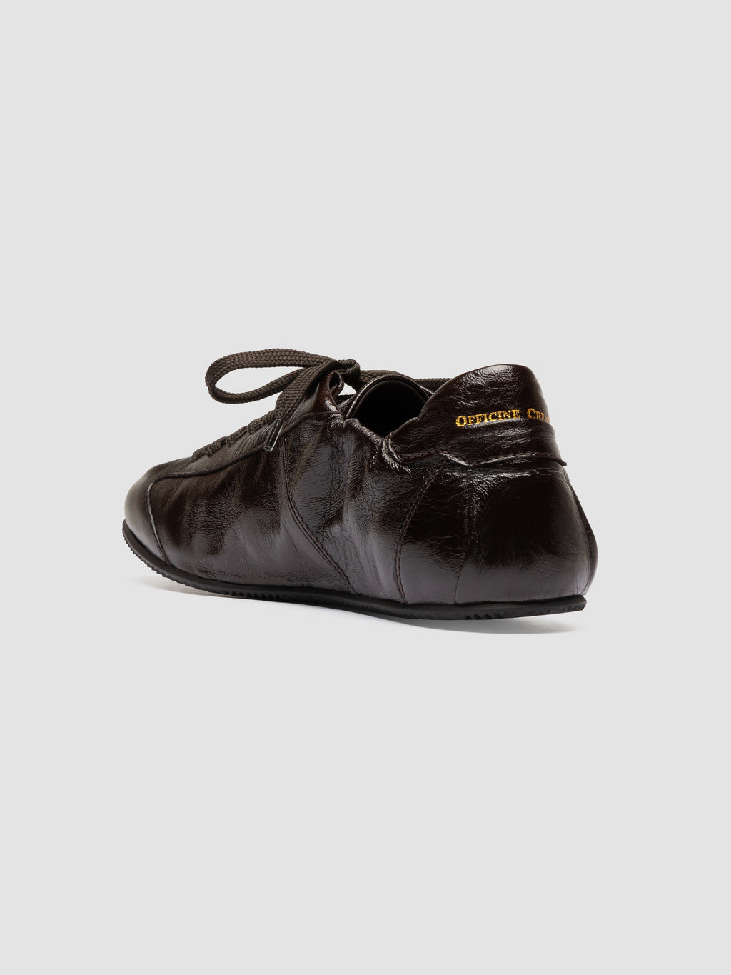 BALLET 102 - Brown Leather Low Top Sneakers