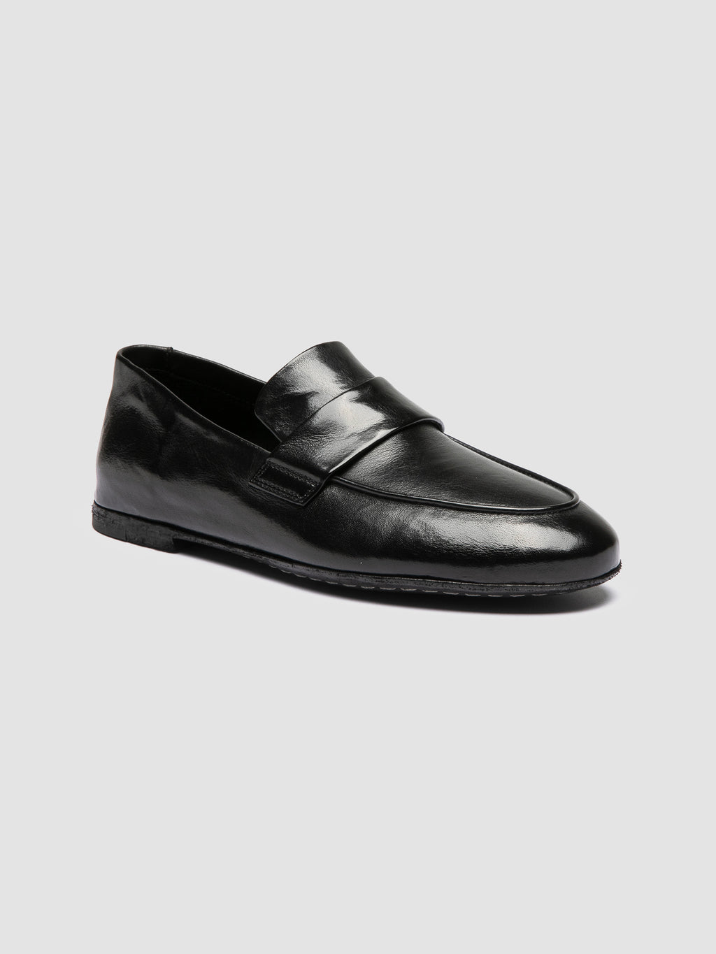 BLAIR DD 001 -  Black Leather Penny Loafers - image OCDBLDD001IGNIS1000360 - 3