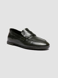 BLAIR DD 001 - Green Leather Penny Loafers