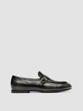 BLAIR DD 003_W - Green Leather Penny Loafers