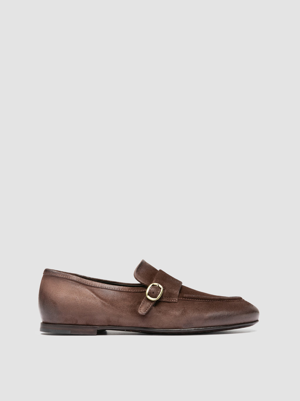 BLAIR DD 003_W - Braune Pennyloafer aus Wildleder