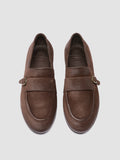BLAIR DD 003_W - Braune Pennyloafer aus Wildleder
