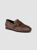 BLAIR DD 003_W - Braune Pennyloafer aus Wildleder