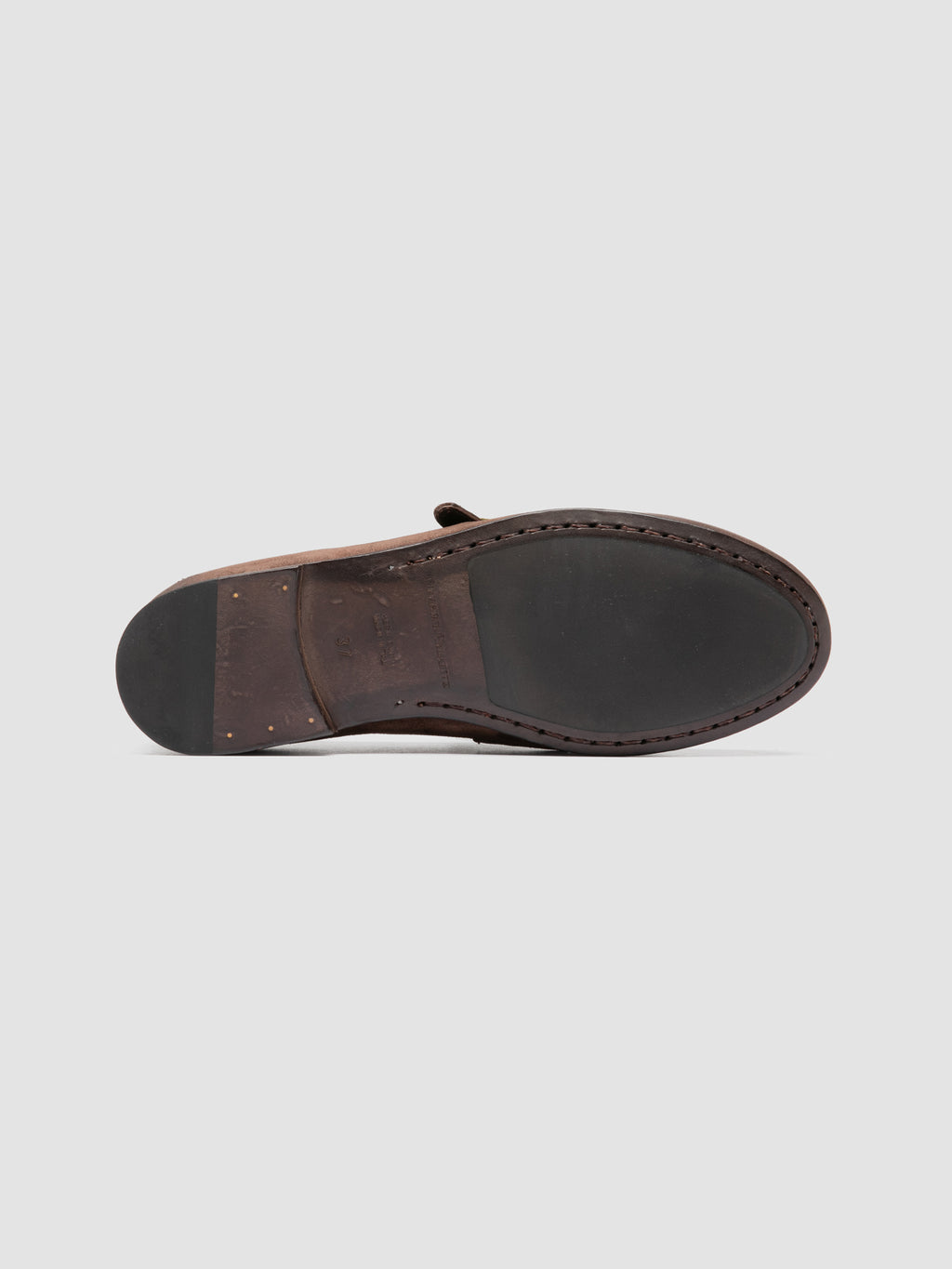 BLAIR DD 003_W - Braune Pennyloafer aus Wildleder