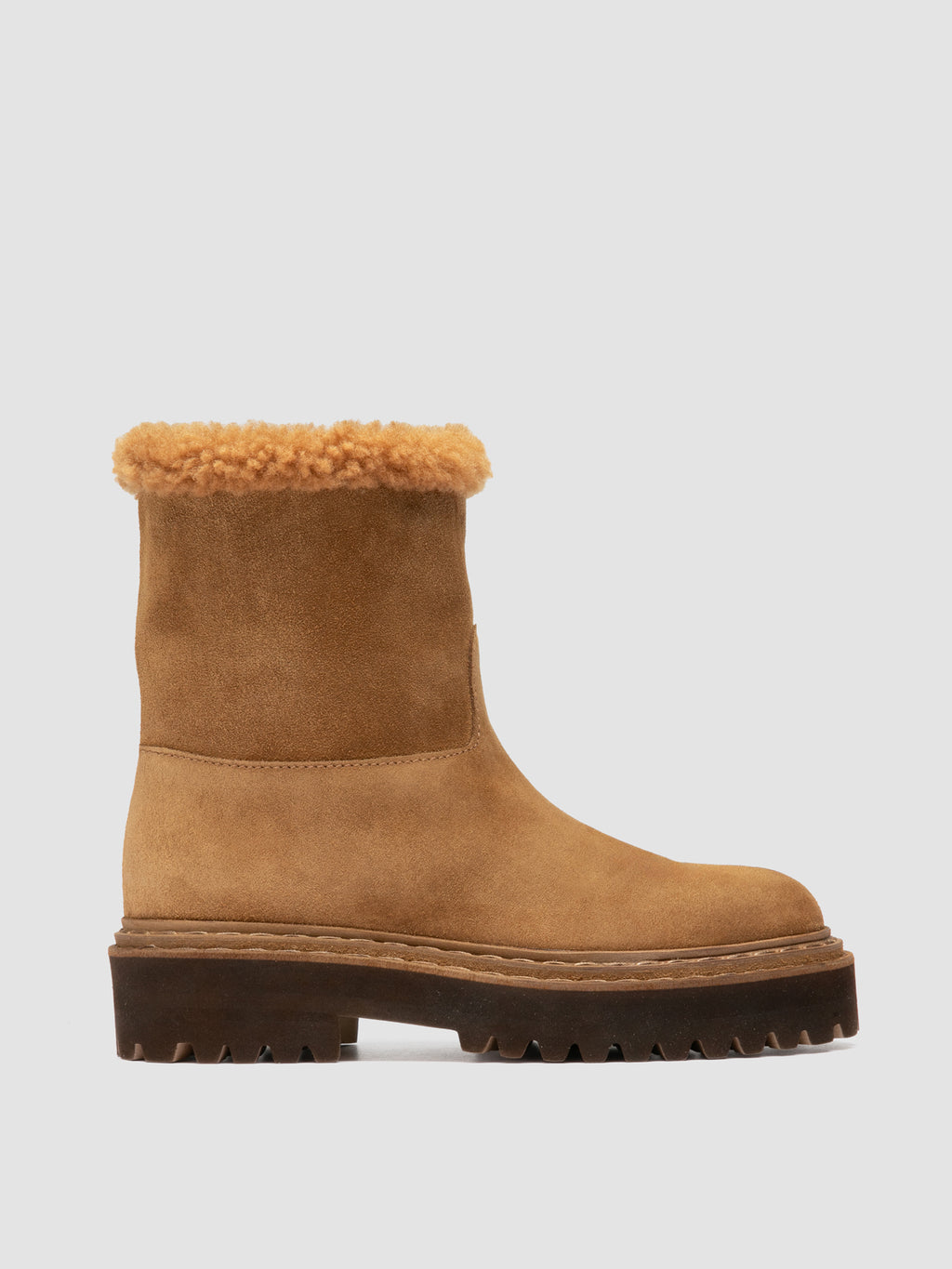 BLOSSOM 025 - Brown Suede Pull On Boots
