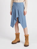 BLOSSOM 025 - Brown Suede Pull On Boots