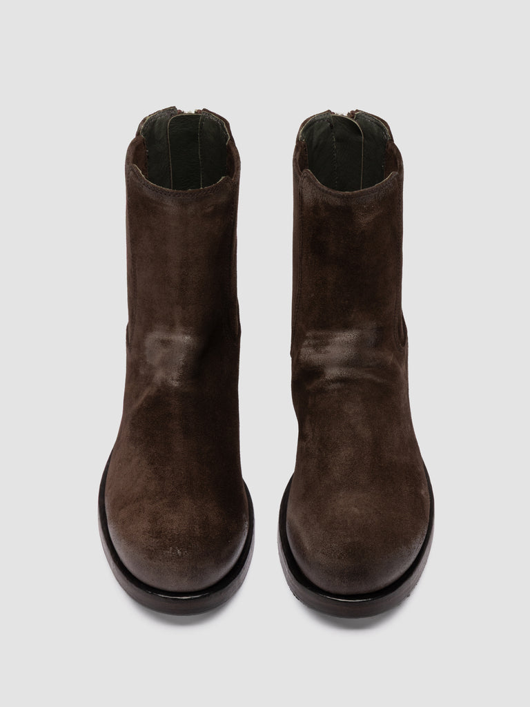 BULLA DD 304 - Brown Suede Zipped Boots