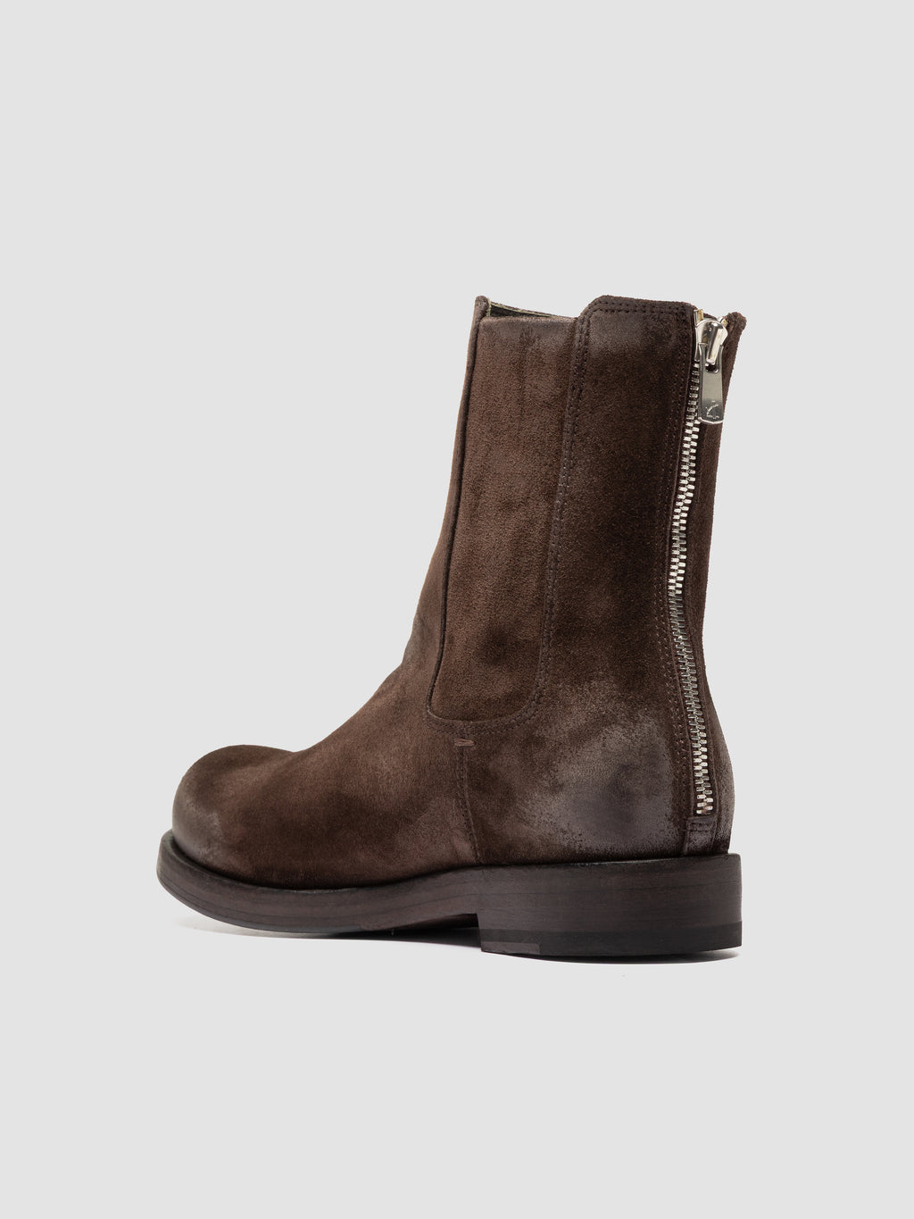 BULLA DD 304 - Braune Wildlederstiefel mit Reißverschluss
