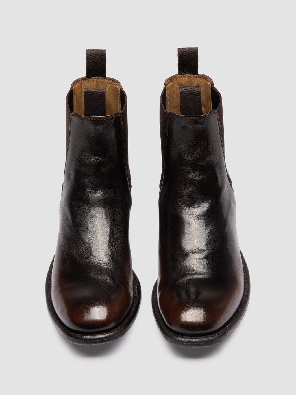 CALIXTE 004 - Brown Leather Chelsea Boots