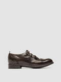 CALIXTE 079 - Brown Leather Oxford Shoes