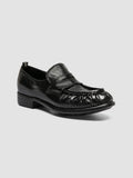 CALIXTE 085 - Black Leather Penny Loafers - image OCDCAXT085IGNIS1000350 - 3