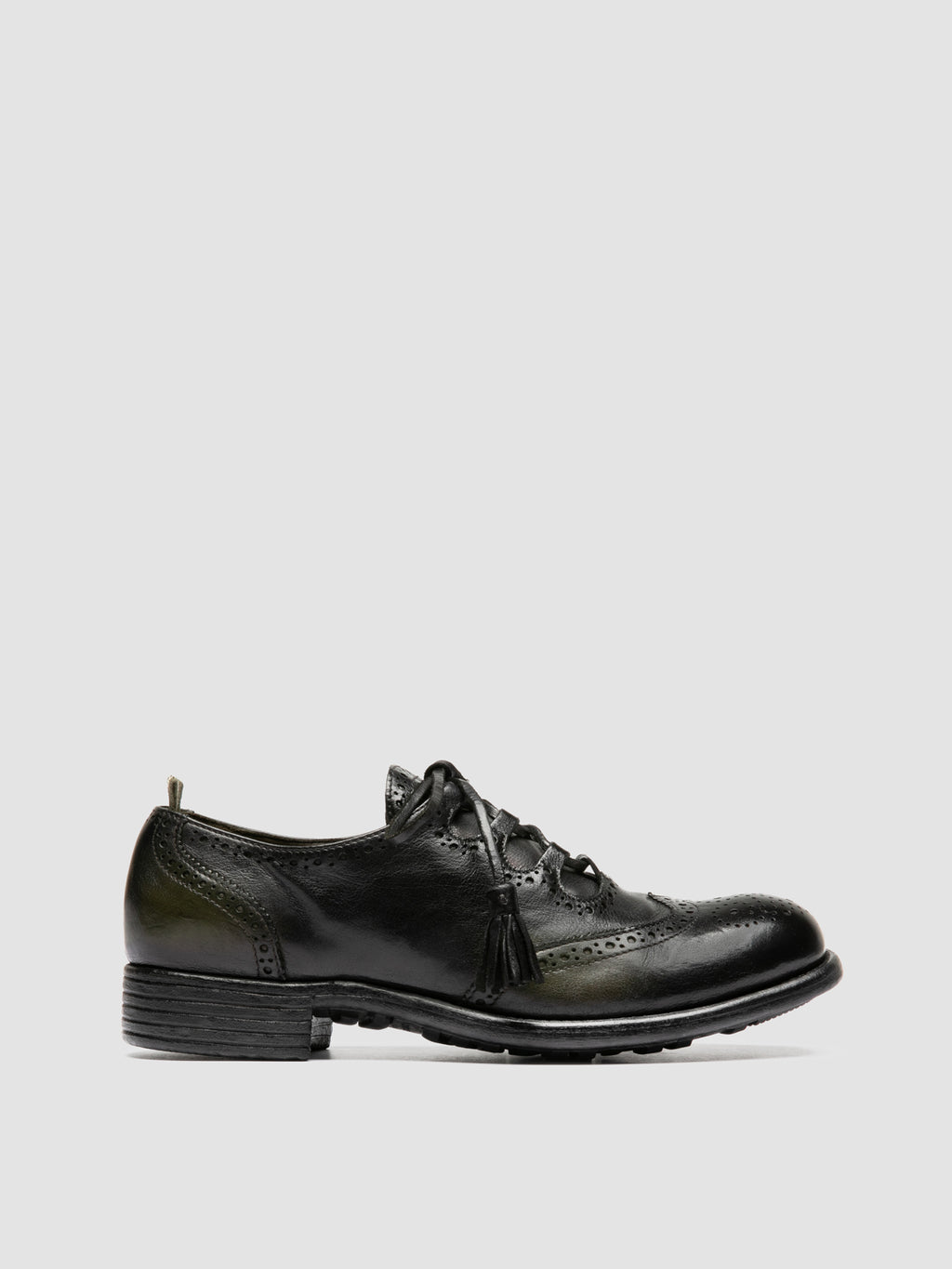 CALIXTE 087 - Grüne Oxfordschuhe aus Leder - image OCDCAXT087IGN41V577360 - 1