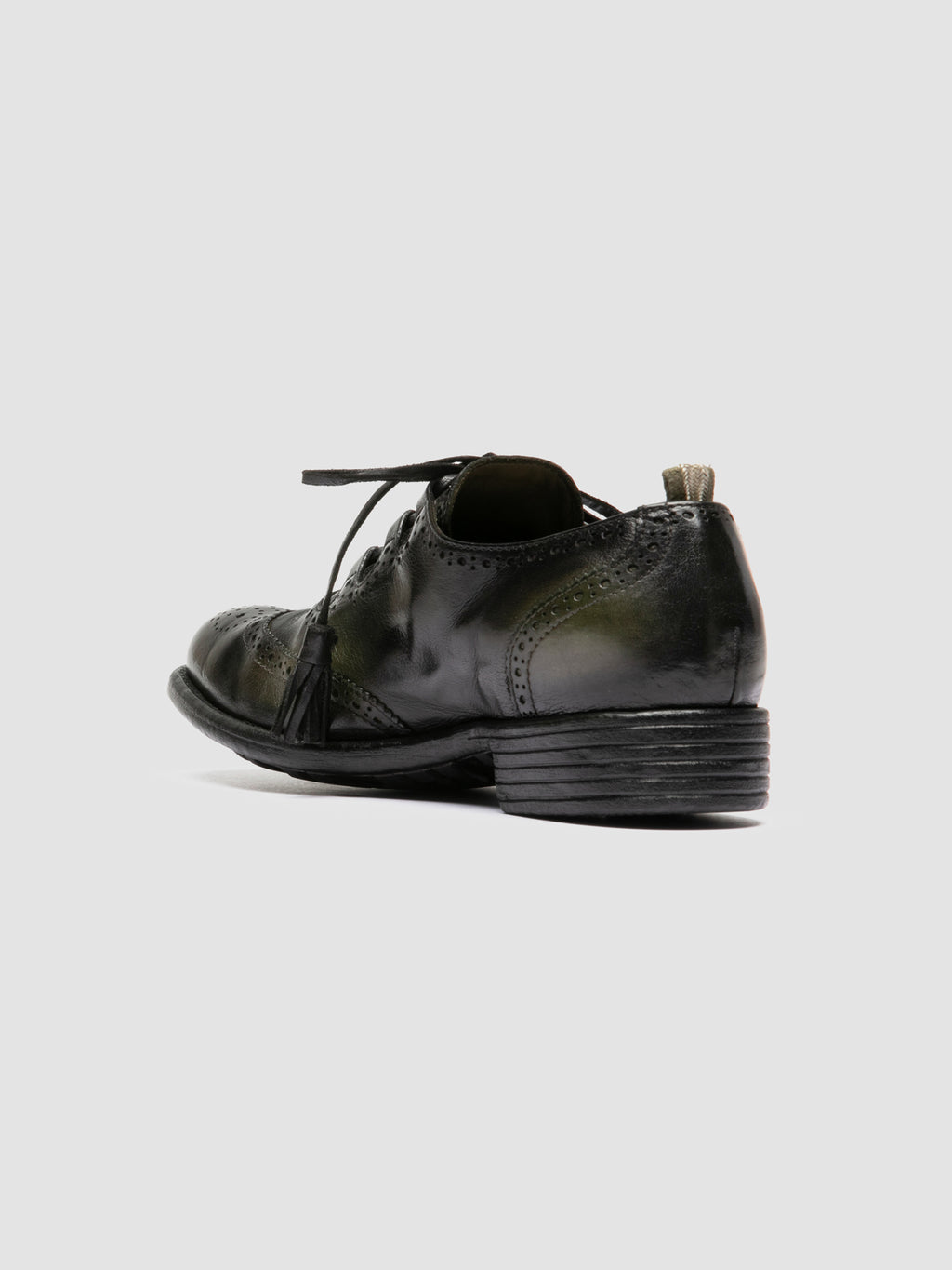CALIXTE 087 - Grüne Oxfordschuhe aus Leder - image OCDCAXT087IGN41V577360 - 4