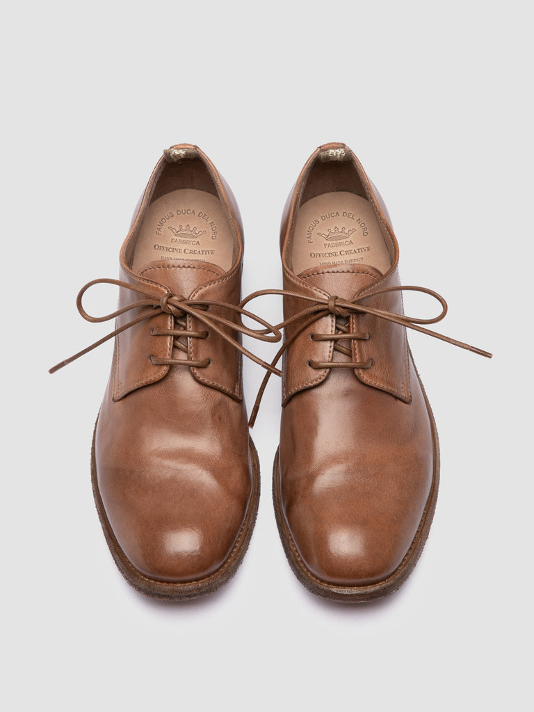 KALLIOPI 010 - Light Brown Leather Derby Shoes