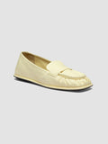 CLOVER 002 - Yellow Leather Penny Loafers