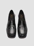 CLOVER 005_W - Schwarze Pennyloafer aus Leder - image OCDCLOV005GUANT1000360 - 3