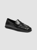 CLOVER 005_W - Schwarze Pennyloafer aus Leder - image OCDCLOV005GUANT1000360 - 4