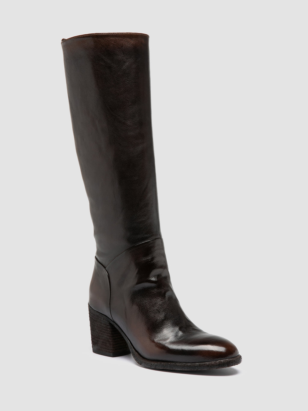 DELICE 004 - Brown Leather Zip Boots - image OCDDELI004IGN18D222370 - 4