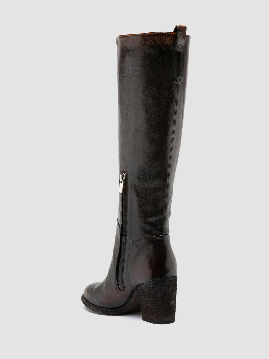 DELICE 004 - Brown Leather Zip Boots - image OCDDELI004IGN18D222370 - 5