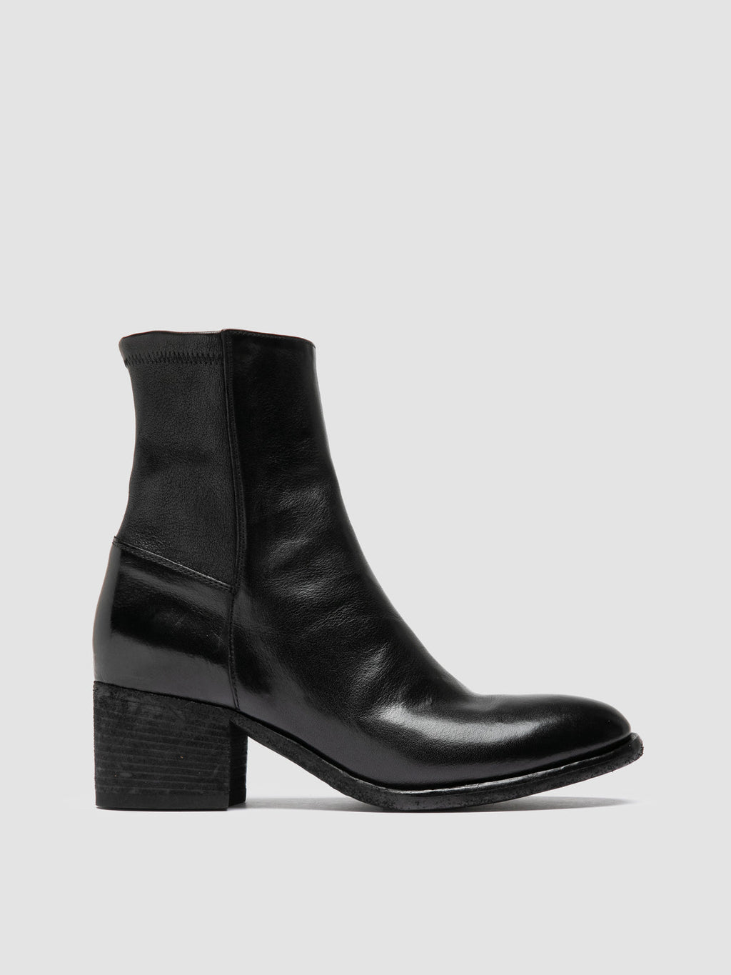 DENNER 127 - Black Leather Zipped Boots - image OCDDENN127IGNI21000360 - 1