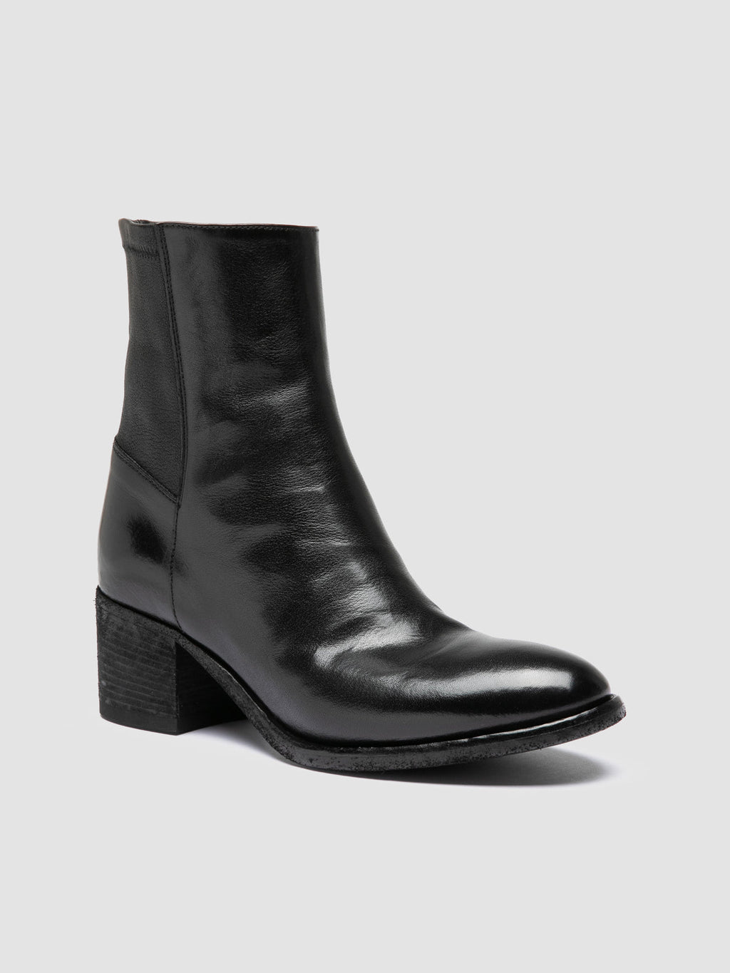 DENNER 127 - Black Leather Zipped Boots - image OCDDENN127IGNI21000360 - 3