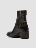 DENNER 129 - Grey Leather Zipped Boots