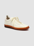 GINNASIO 101 - White Leather Sneakers