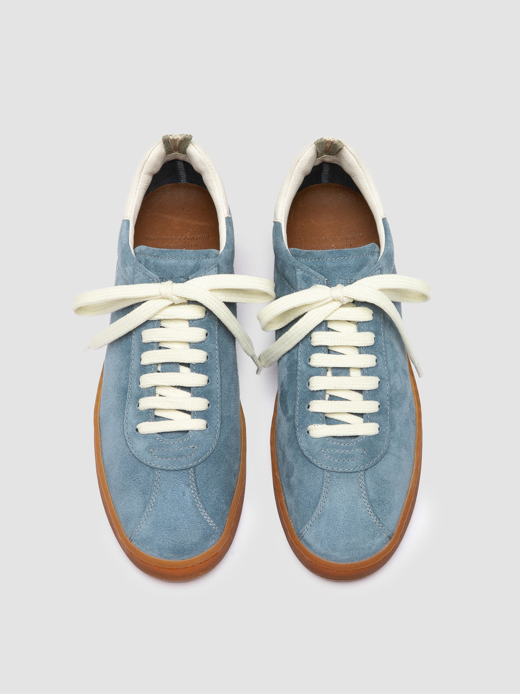 GINNASIO 101 -  Blue Leather and Suede Sneakers - image OCDDEST101COC10R609370 - 2