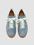 GINNASIO 101 -  Blue Leather and Suede Sneakers - image OCDDEST101COC10R609370 - 2