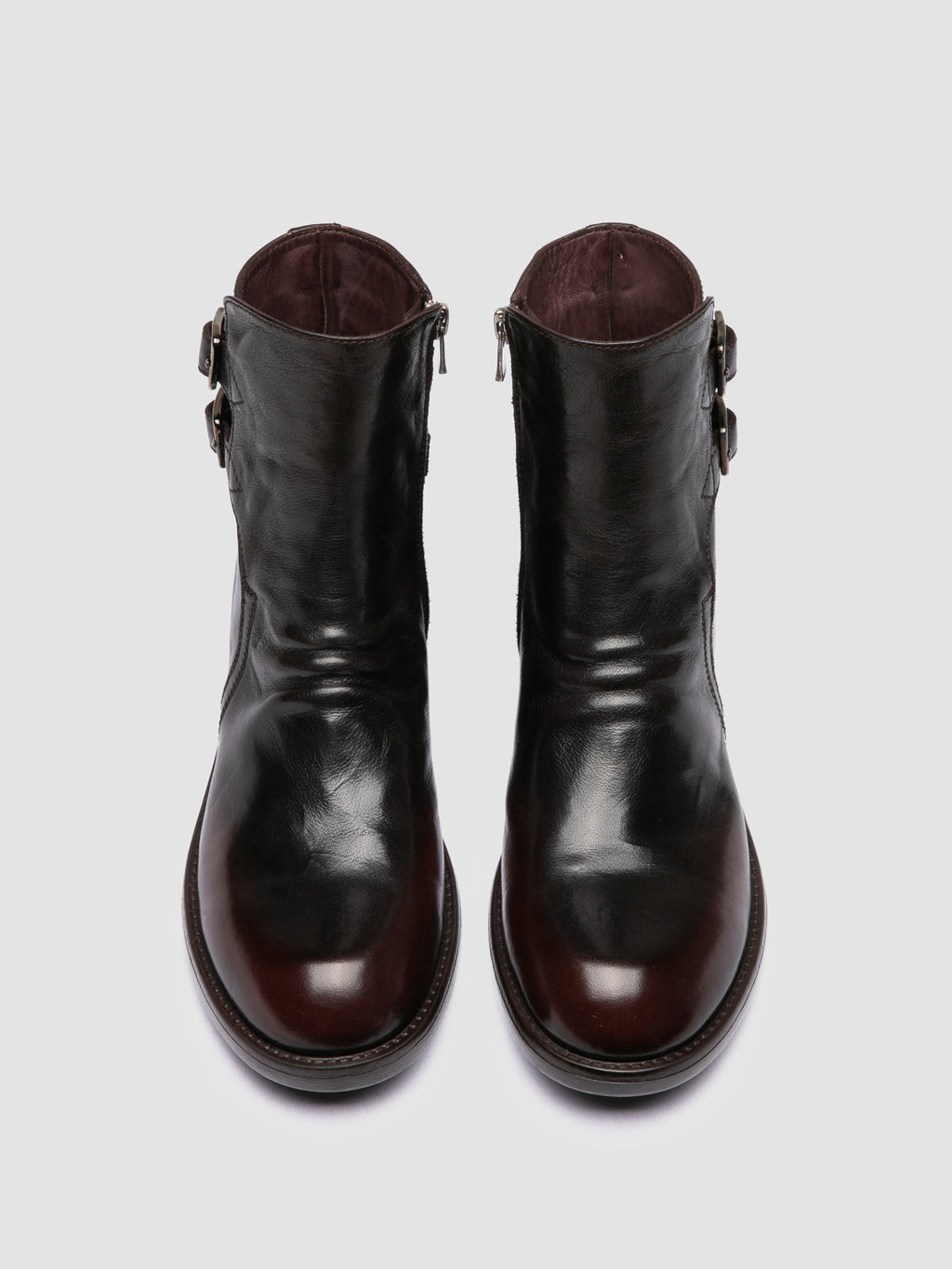 DIARY 114 - Brown Leather Zip Boots