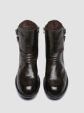DIARY 114 - Grey Leather Zipped Boots