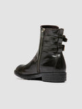 DIARY 114 - Grey Leather Zipped Boots