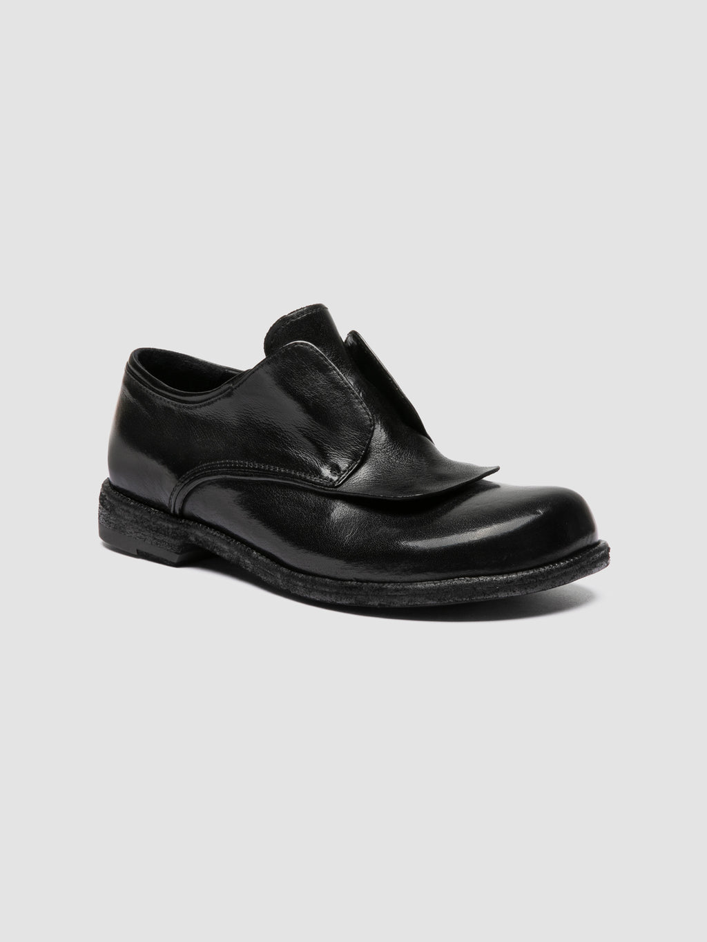 EMERALD DD 001 - Schwarze Derby-Schuhe aus Leder - image OCDEMED001IGNIS1000360 - 3